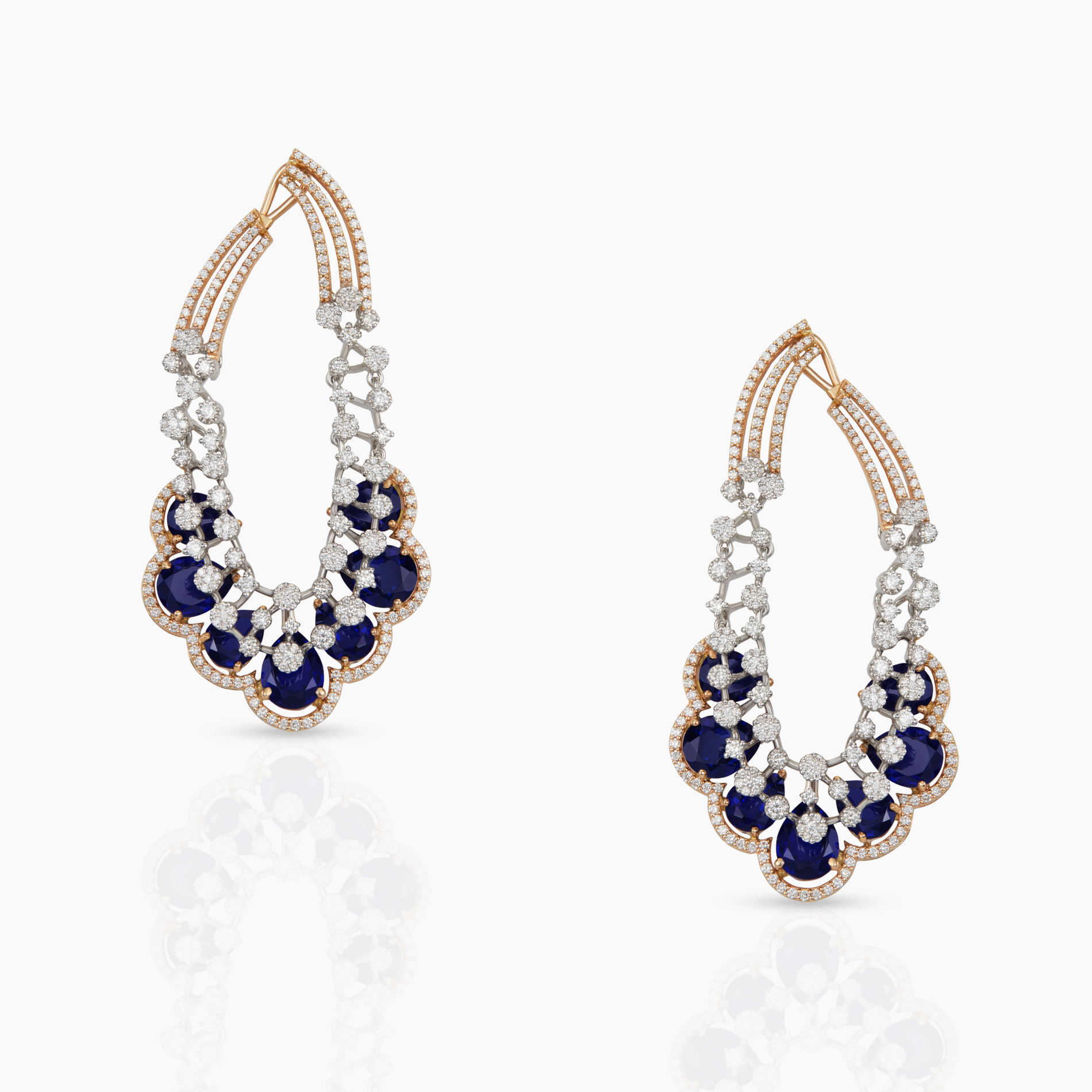 Ethereal Blue Cascade Earrings