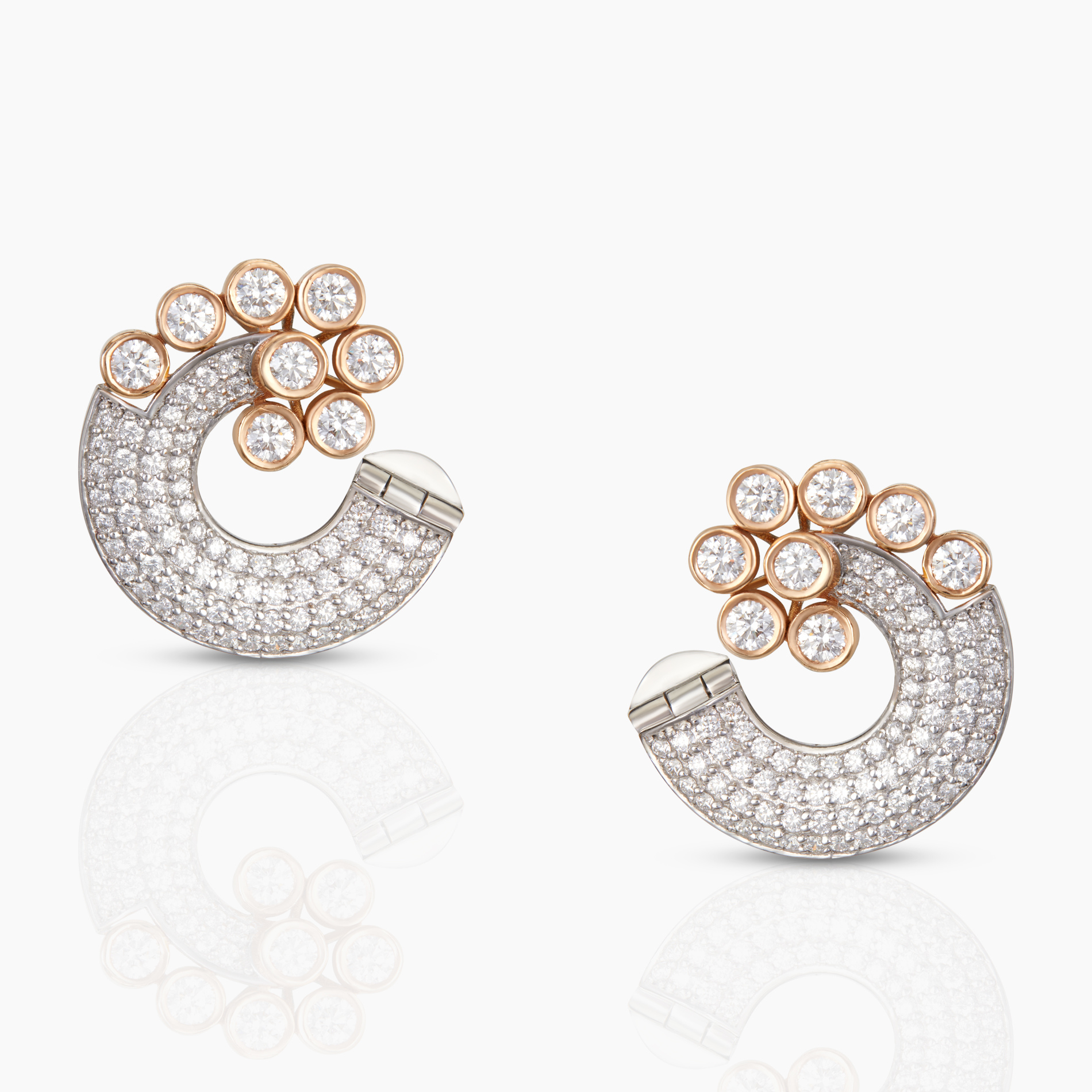 Retro Styled Diamond Studs