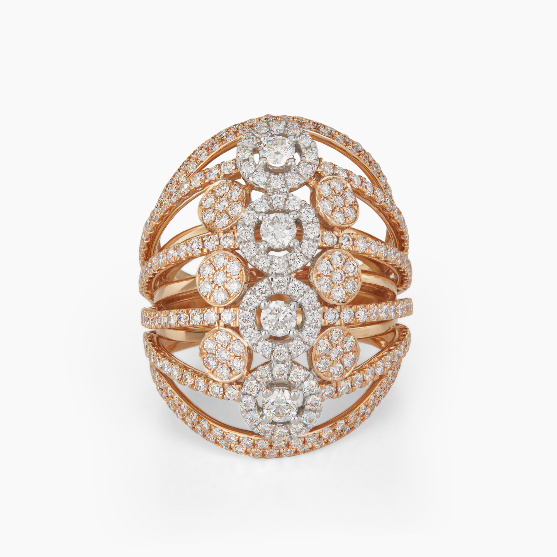 Linear Harmony Circlet Diamond Ring