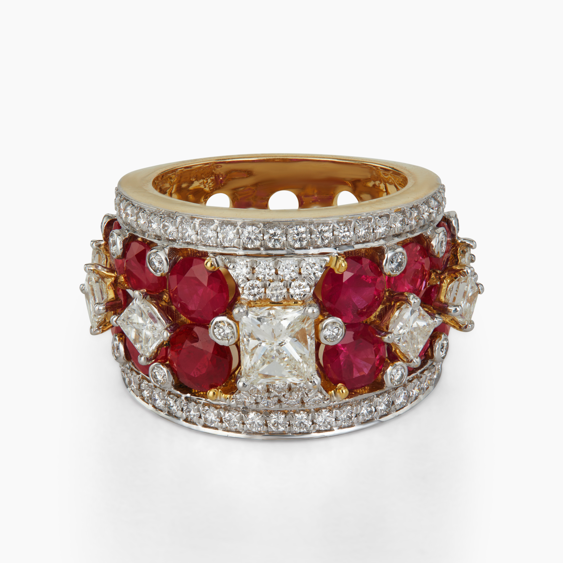 Radiant Ruby Ember Band