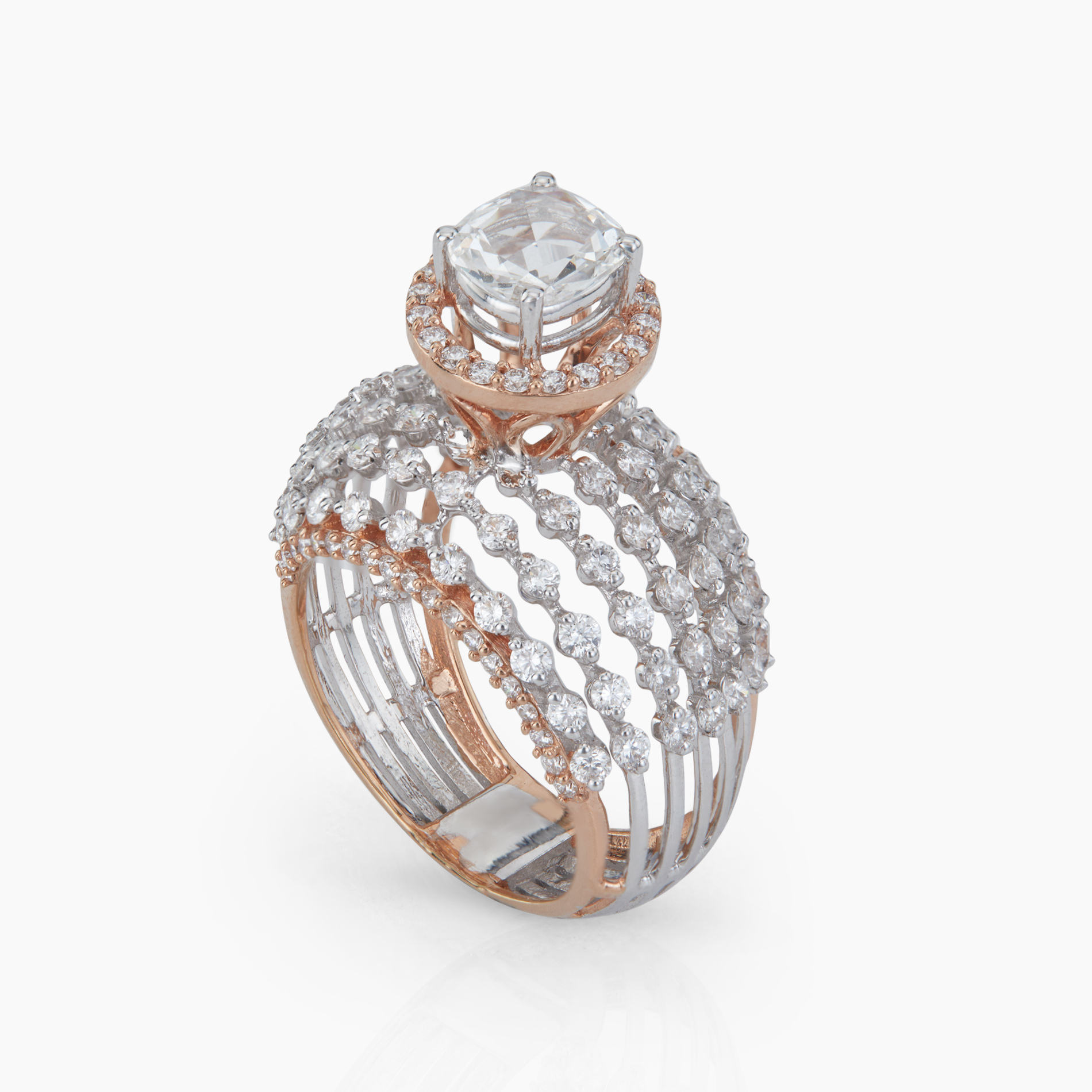 Classic Rosecut Cocktail Ring