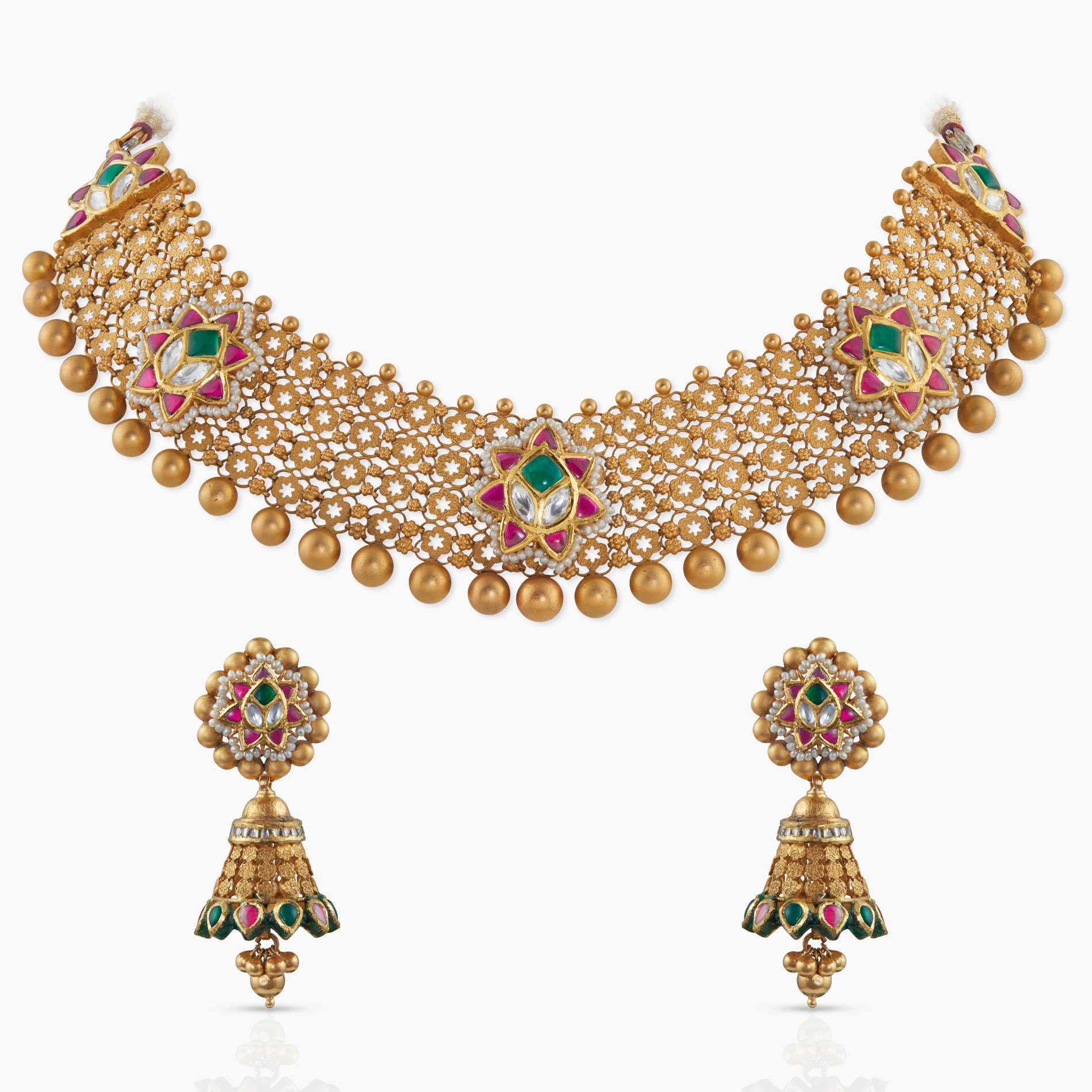 Gilded Flower Necklace