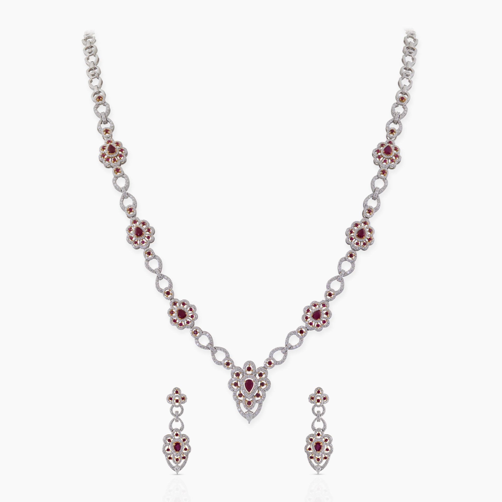 Ruby Polka Necklace