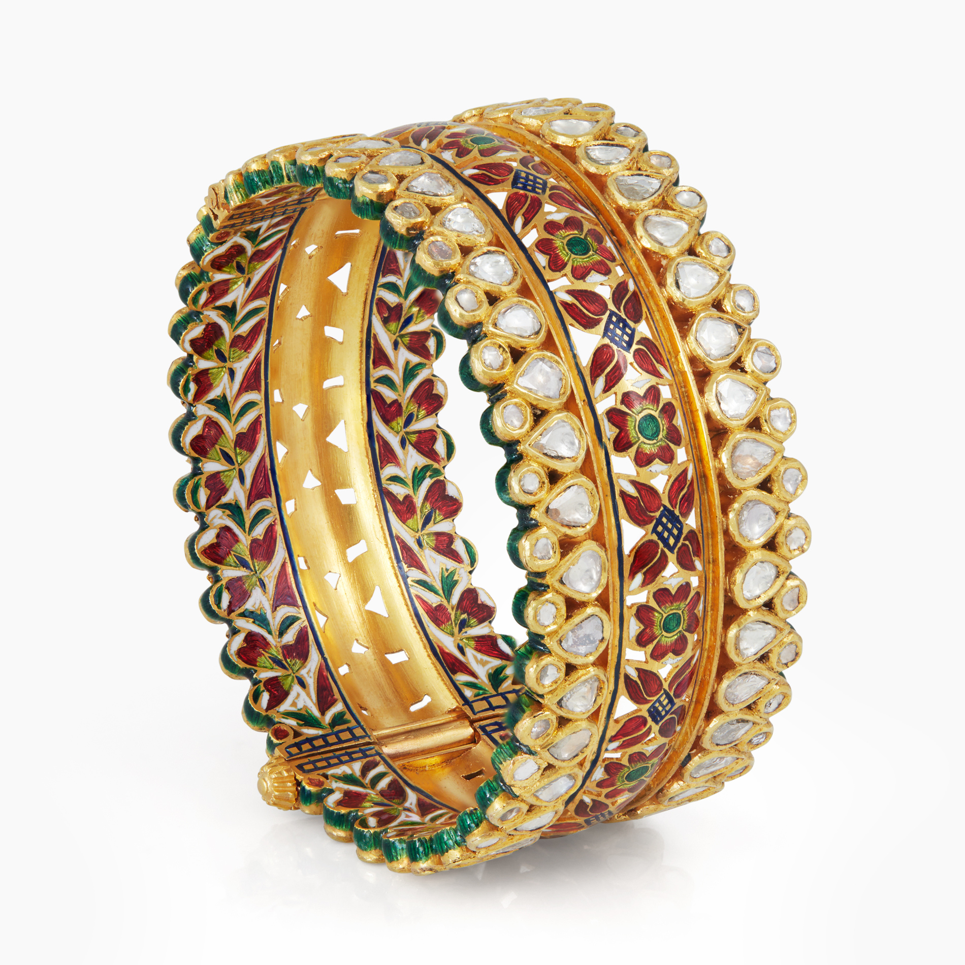 Ethereal Polki Bangles