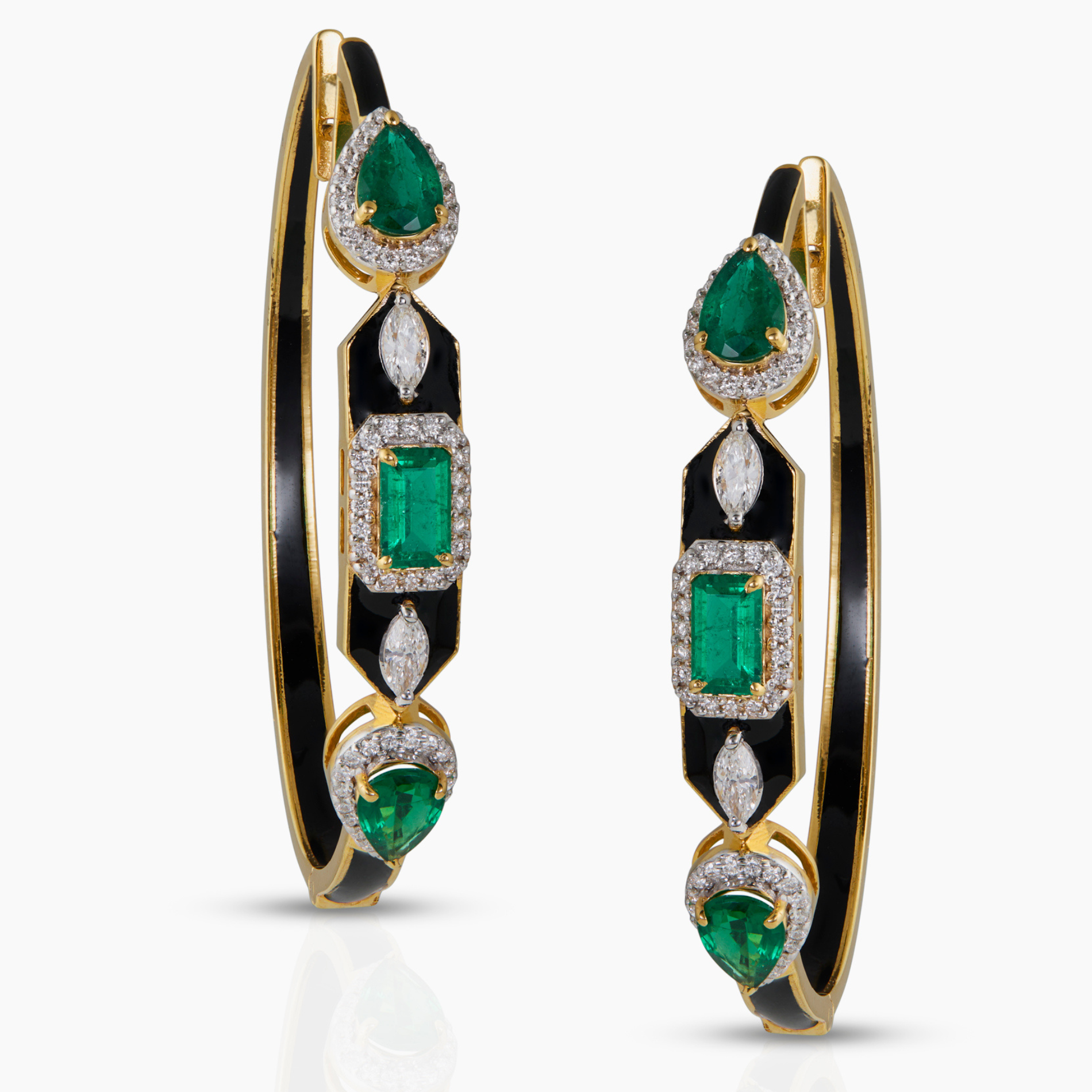 Emerald Hoops