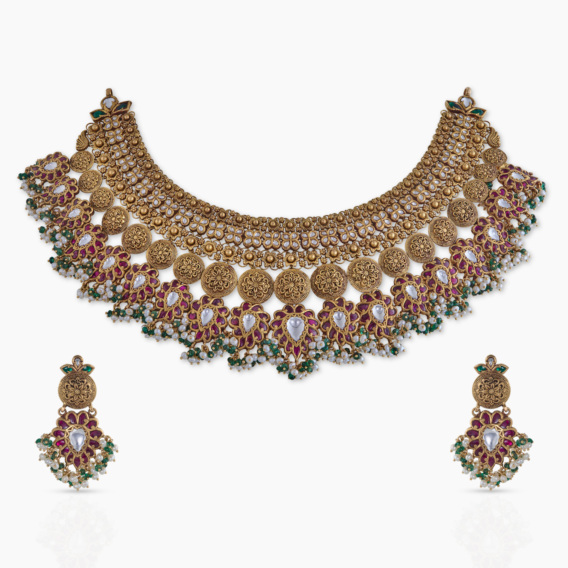 Coin Chakra Neck Set
