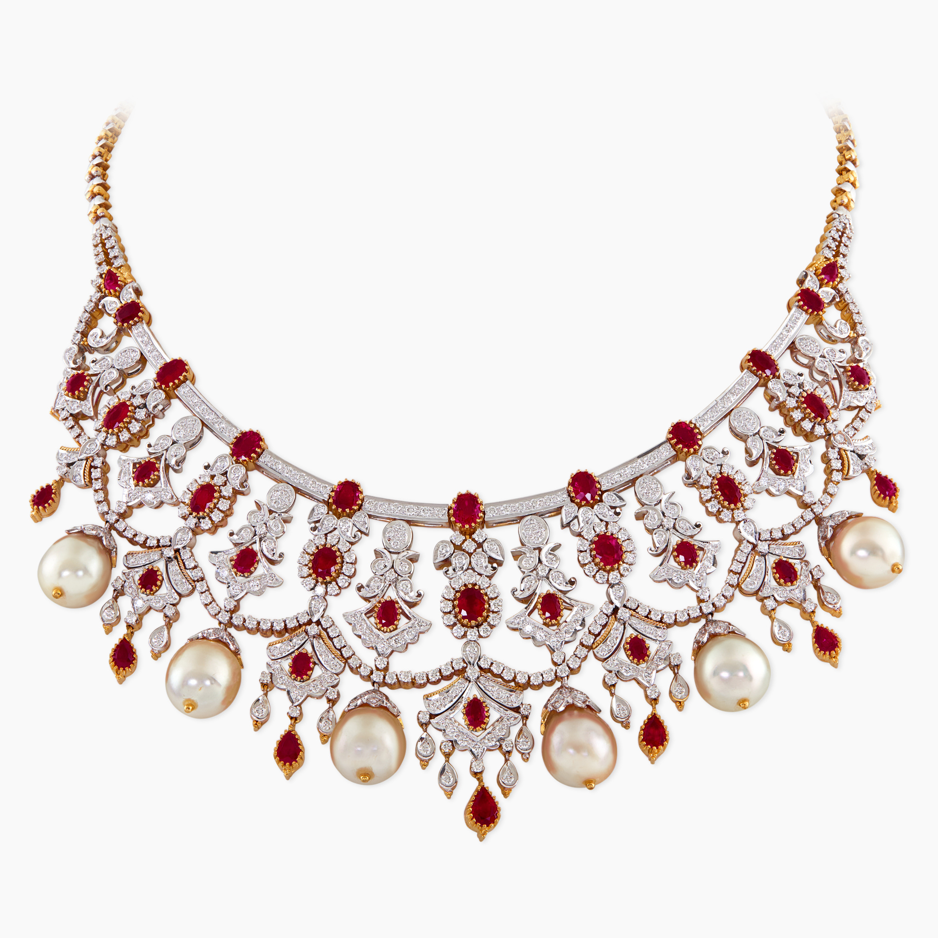 Royal Diamond and Pearl Neckset