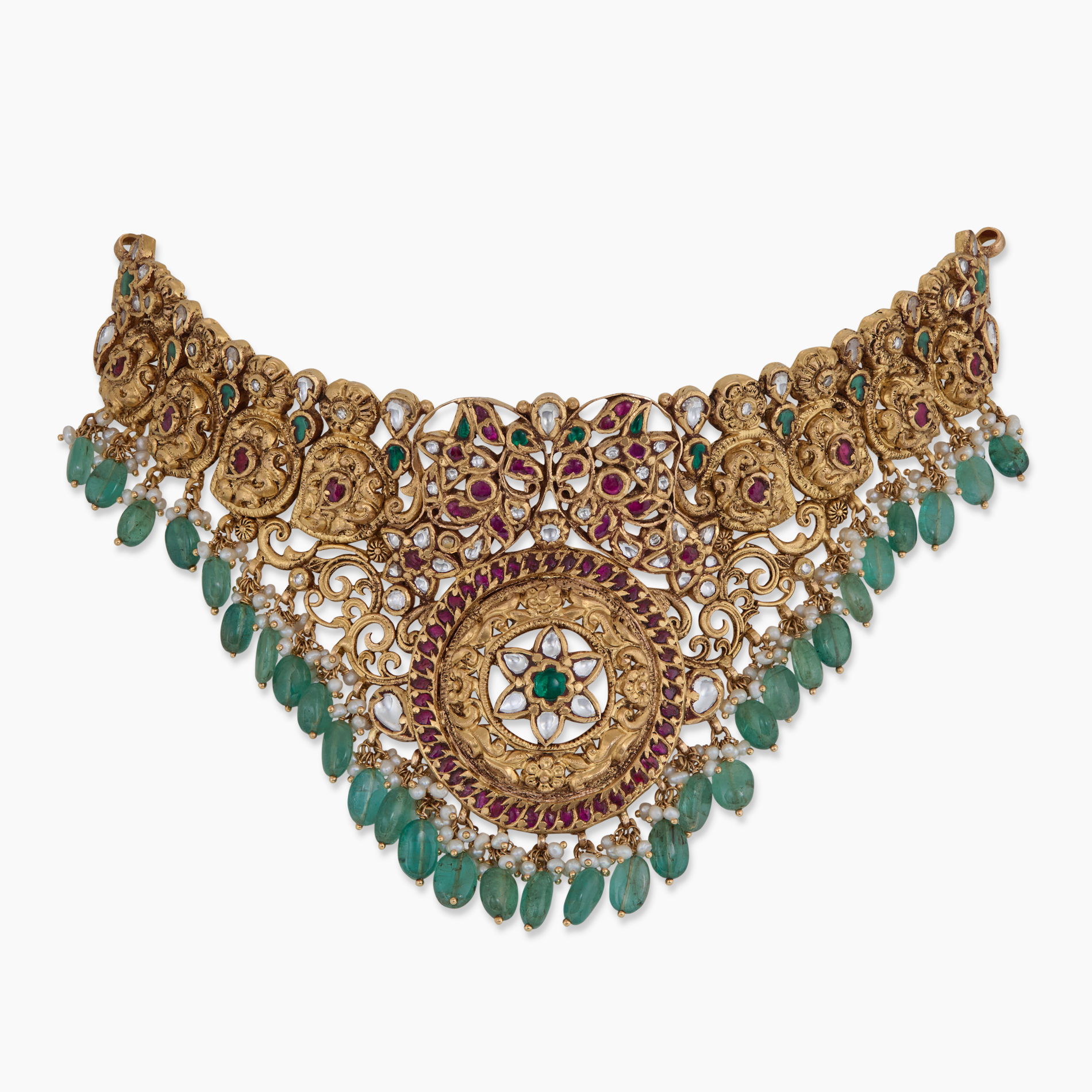 Golden Mango Flower Choker