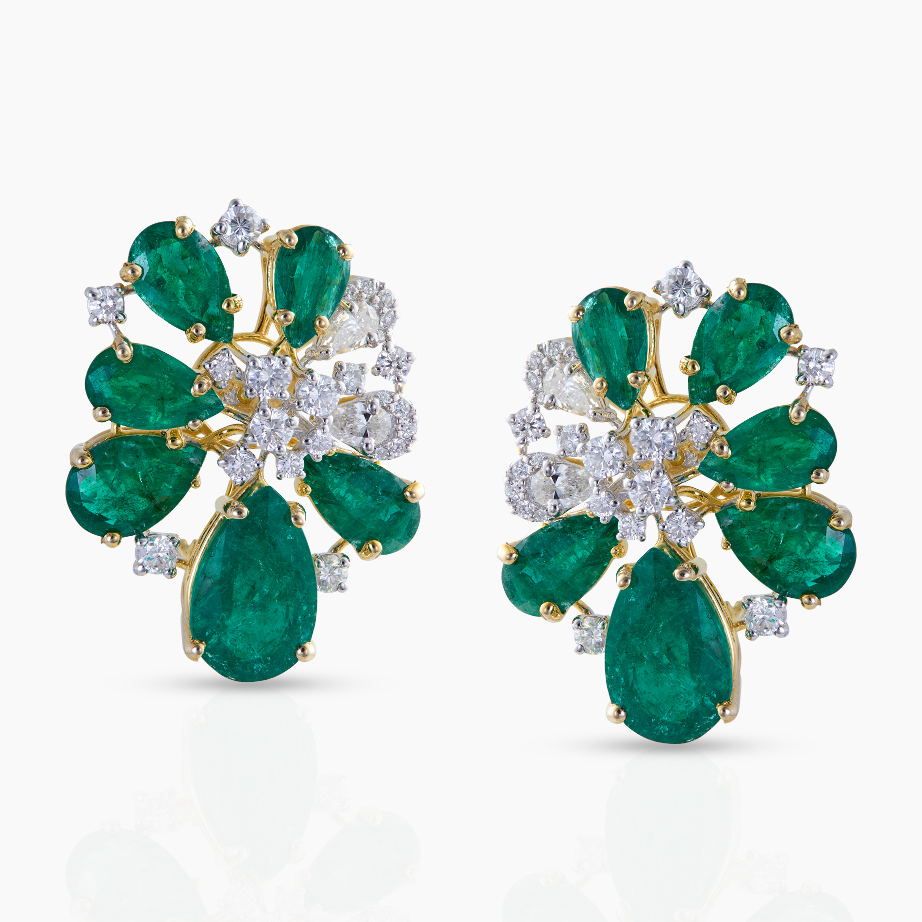 Cascading Emerald Petals