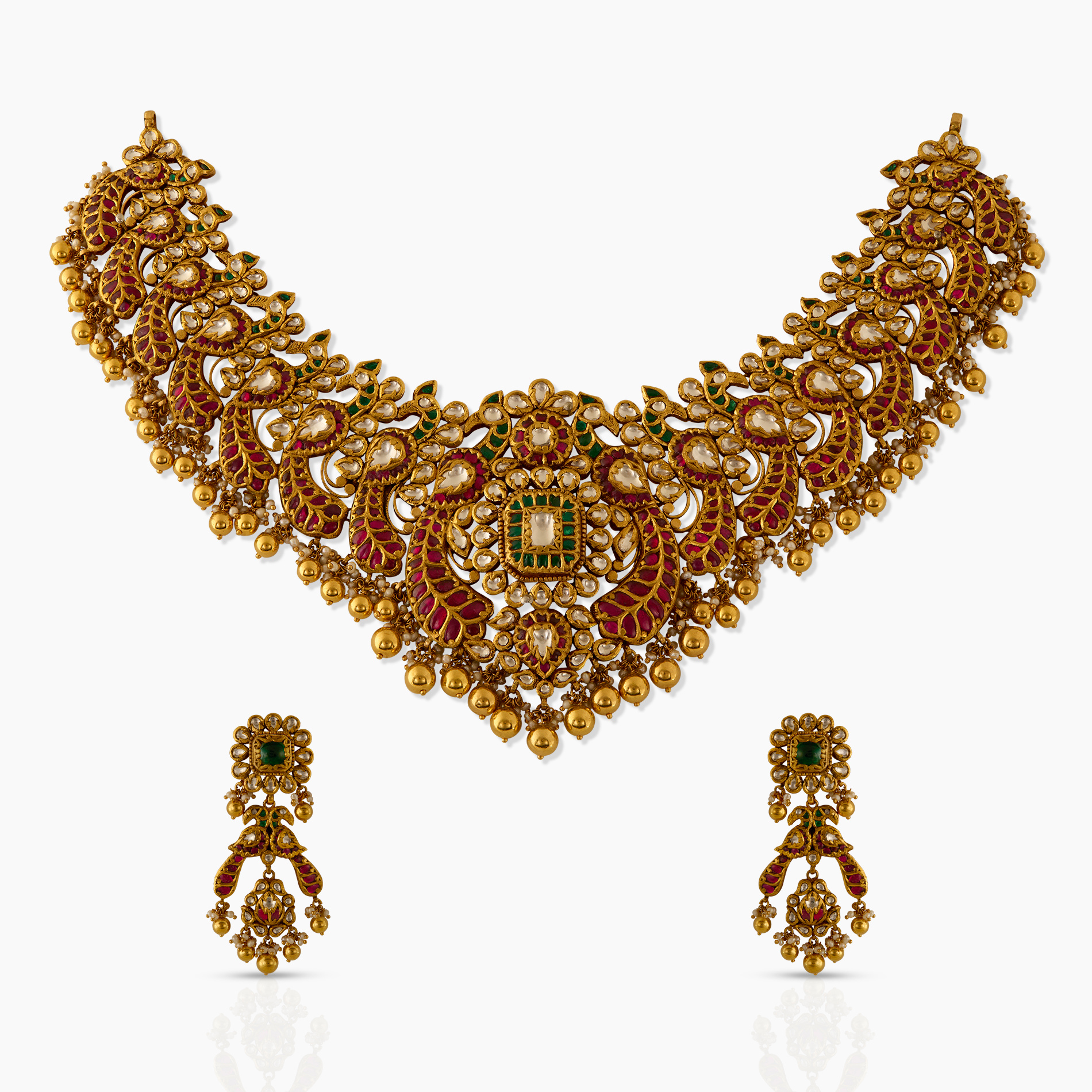 Peacock Choker Set