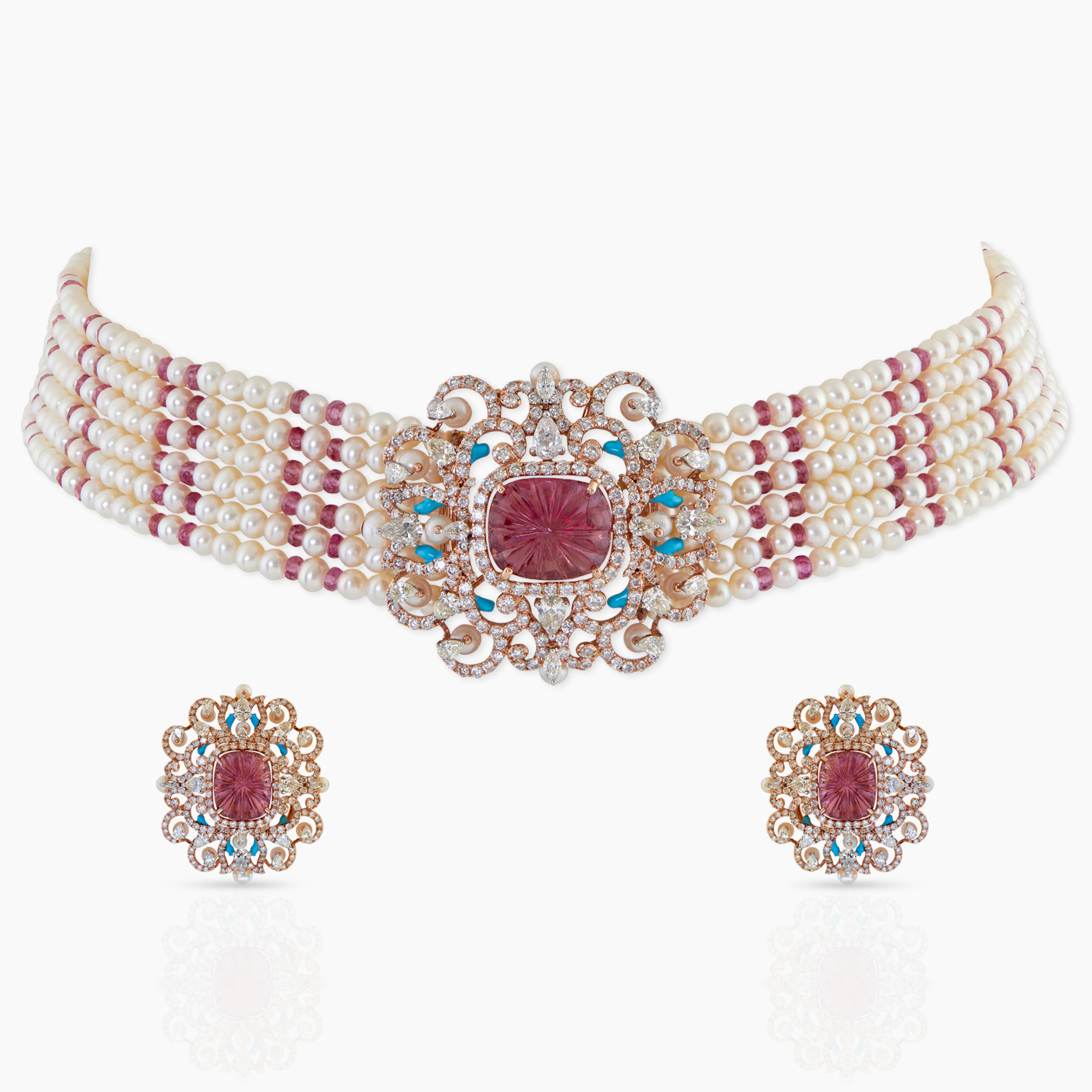 Pink Pearl Choker