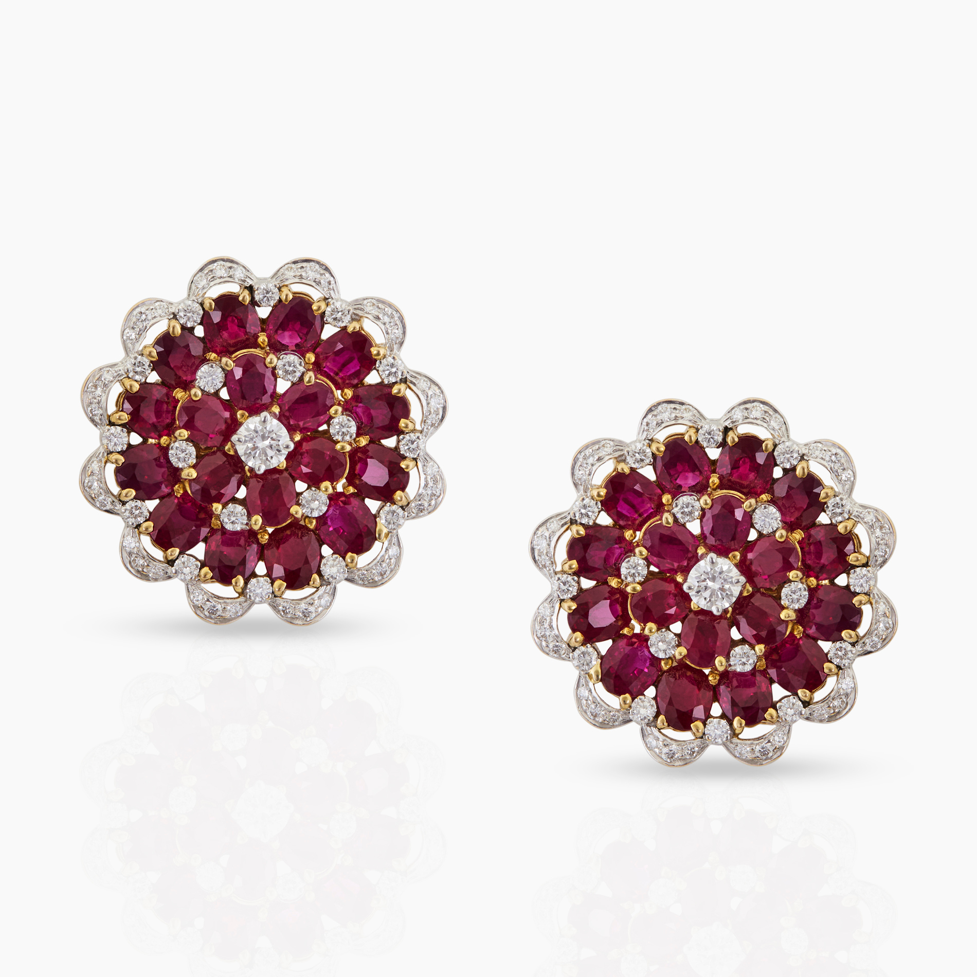 Fiery Ruby Earrings