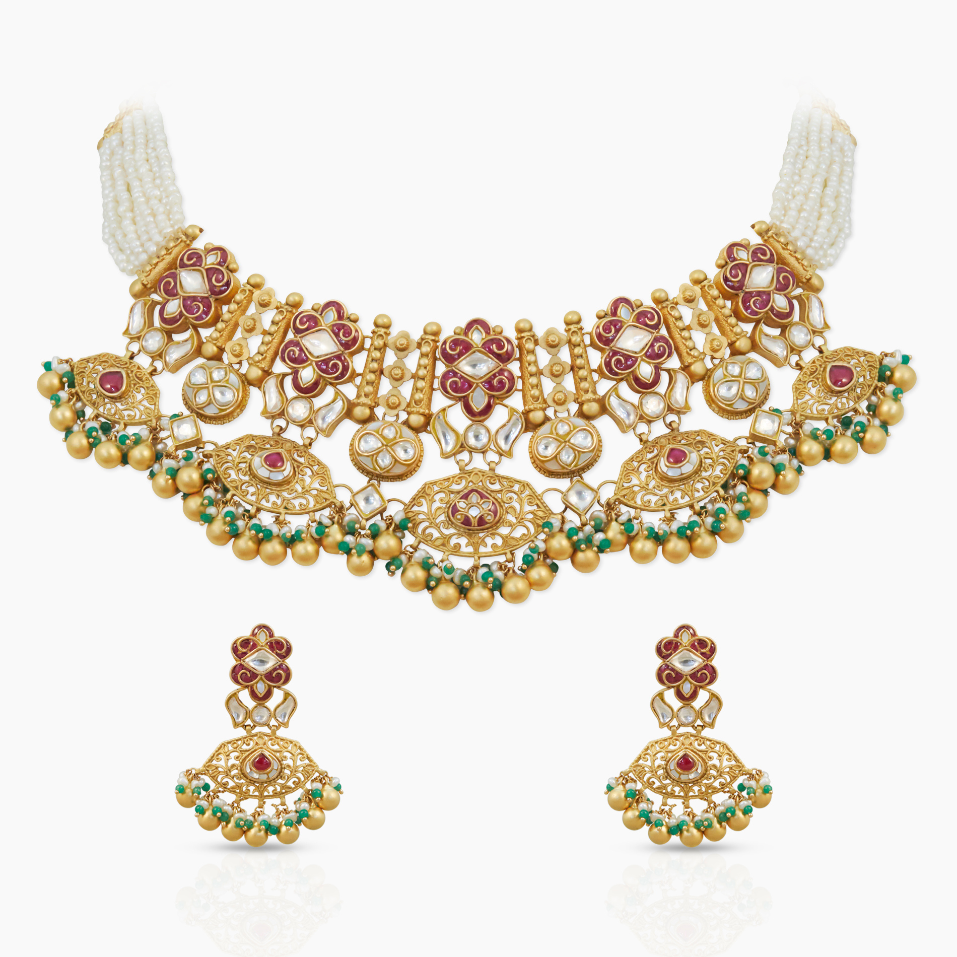 Regal Kundan Necklace Set